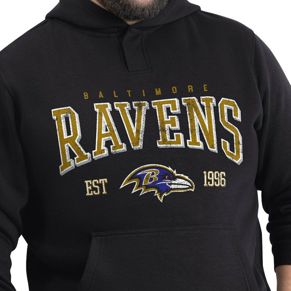 Baltimore Ravens G-III Sports by Carl Banks Adaptive Team Spirit Graphic Fleece Pullover Hoodie - Black sale