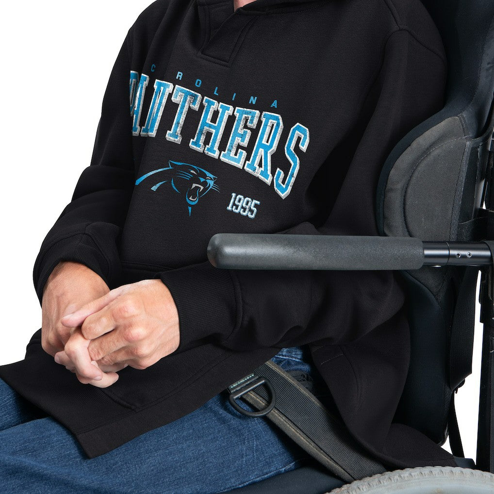 Carolina Panthers G-III Sports by Carl Banks Adaptive Team Spirit Graphic Fleece Pullover Hoodie - Black for sale