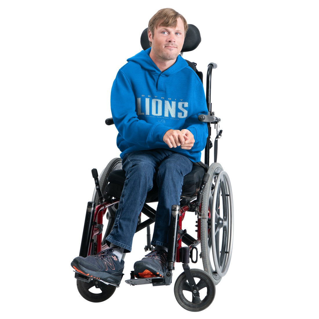 Detroit Lions G-III Sports by Carl Banks Adaptive Mesh Effect Team Graphic Fleece Pullover Hoodie - Royal outlet