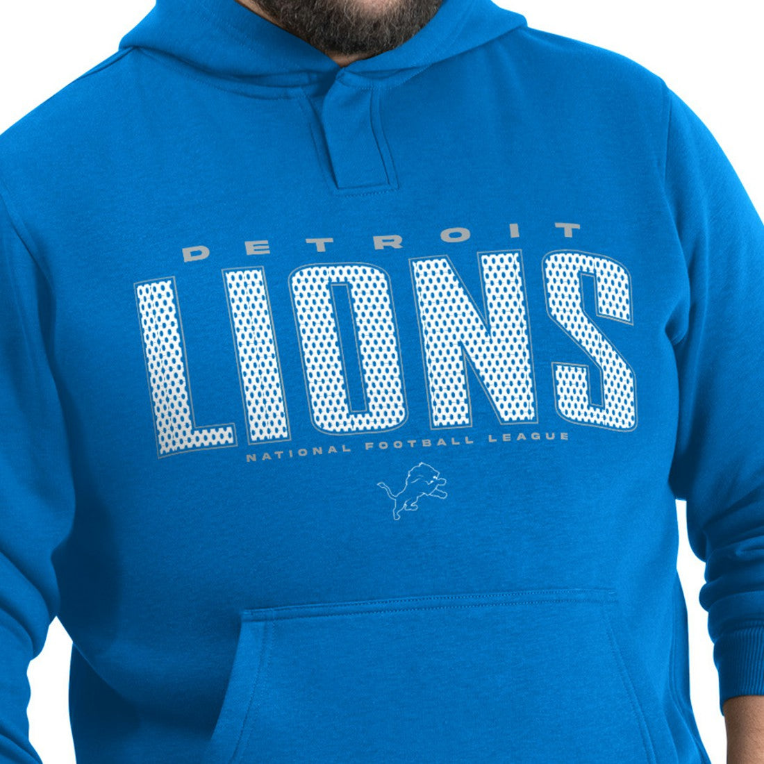 Detroit Lions G-III Sports by Carl Banks Adaptive Mesh Effect Team Graphic Fleece Pullover Hoodie - Royal outlet
