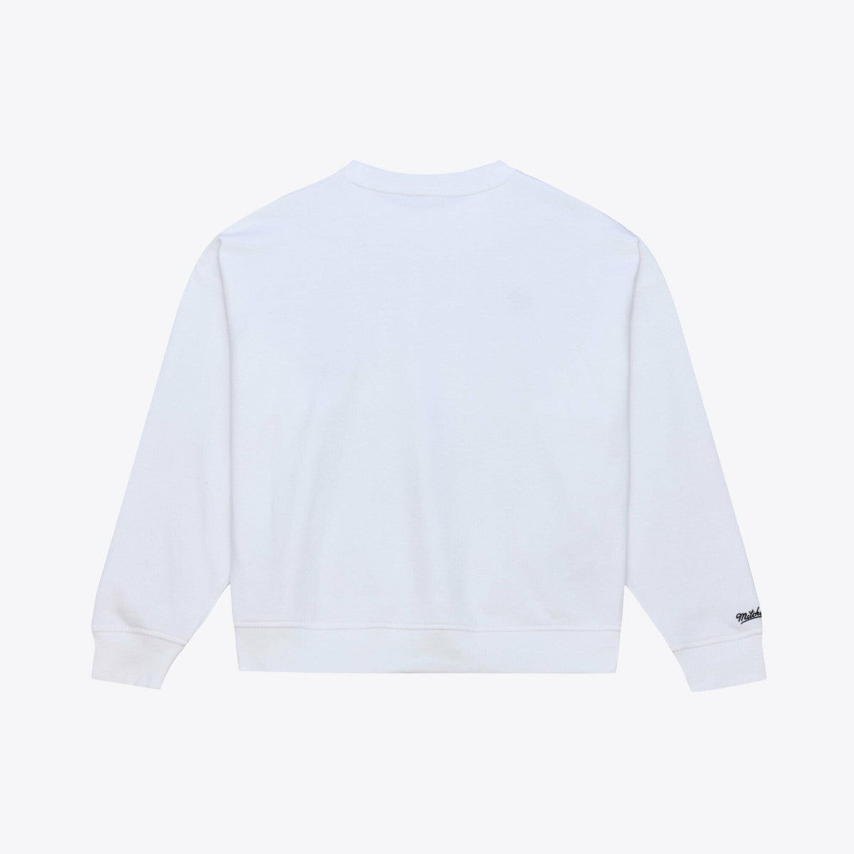 Milwaukee Bucks Women's Lightweight Block Letter Sweatshirt - White | Mitchell & Ness online