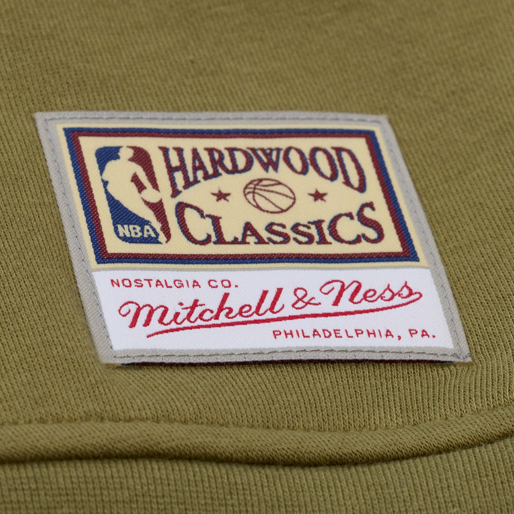 Milwaukee Bucks Women's Lightweight Script Sweatshirt - Olive | Mitchell & Ness sale