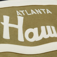 Atlanta Hawks Double Clutch Head Coach Hoodie - Olive/Black | Mitchell & Ness outlet