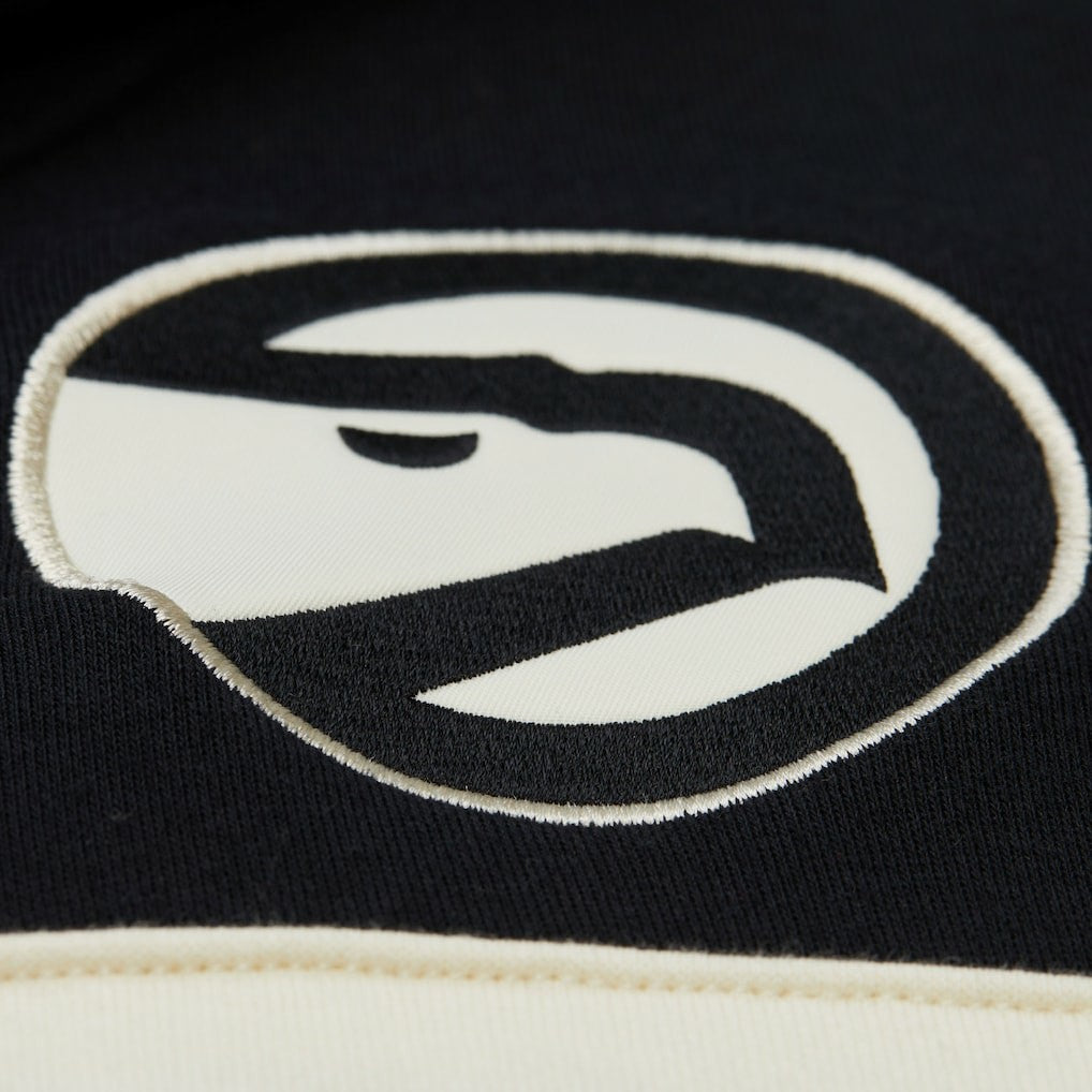 Atlanta Hawks Double Clutch Head Coach Hoodie - Olive/Black | Mitchell & Ness outlet