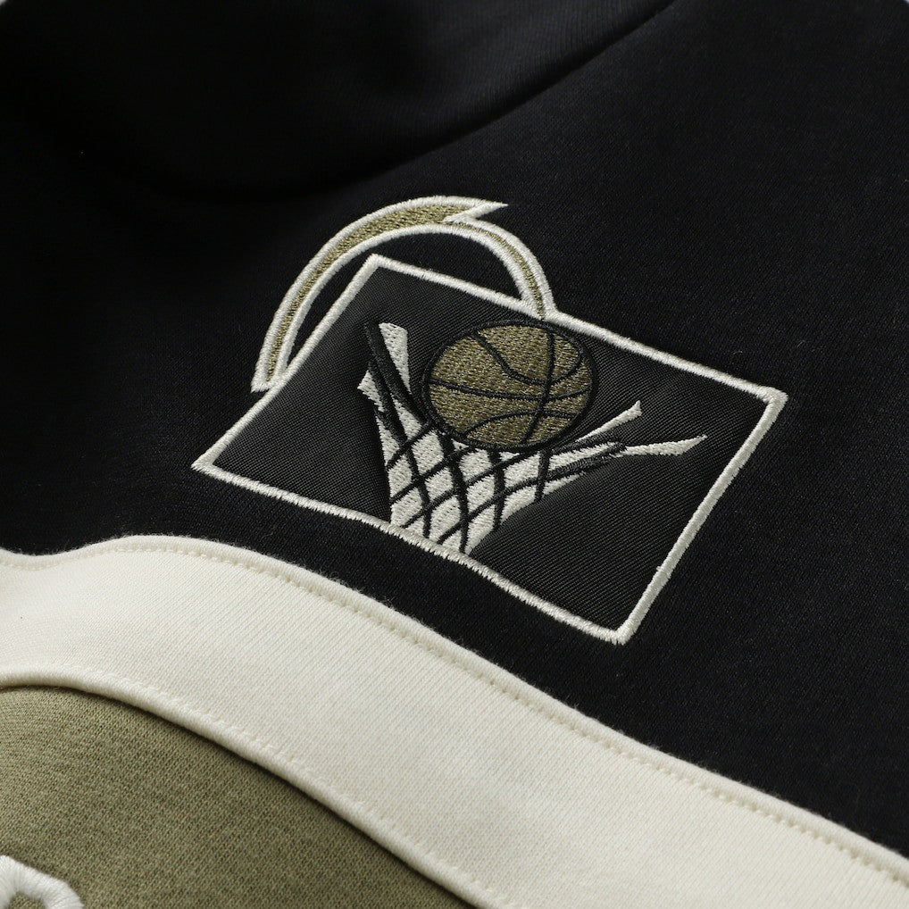 Cleveland Cavaliers Double Clutch Head Coach Hoodie sale - Olive/Black | Mitchell & Ness online