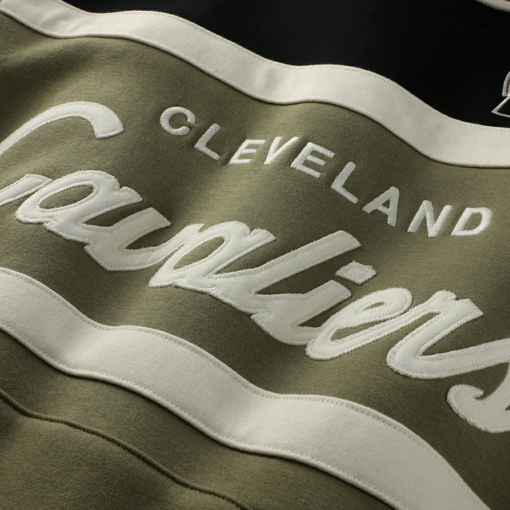 Cleveland Cavaliers Double Clutch Head Coach Hoodie sale - Olive/Black | Mitchell & Ness online