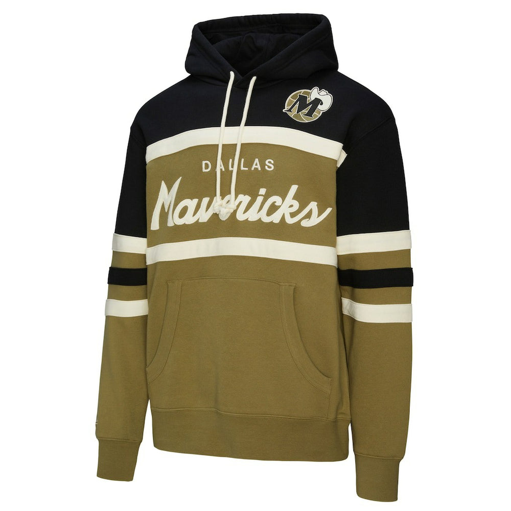 Dallas Mavericks Double Clutch Head Coach Hoodie sale - Olive | Mitchell & Ness discount