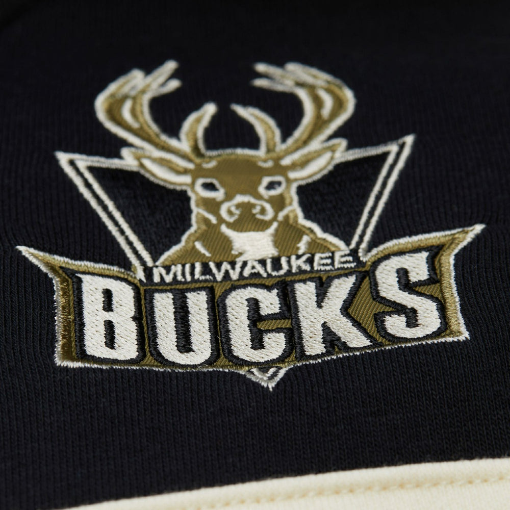 Milwaukee Bucks Double Clutch Head Coach Hoodie - Olive | Mitchell & Ness online