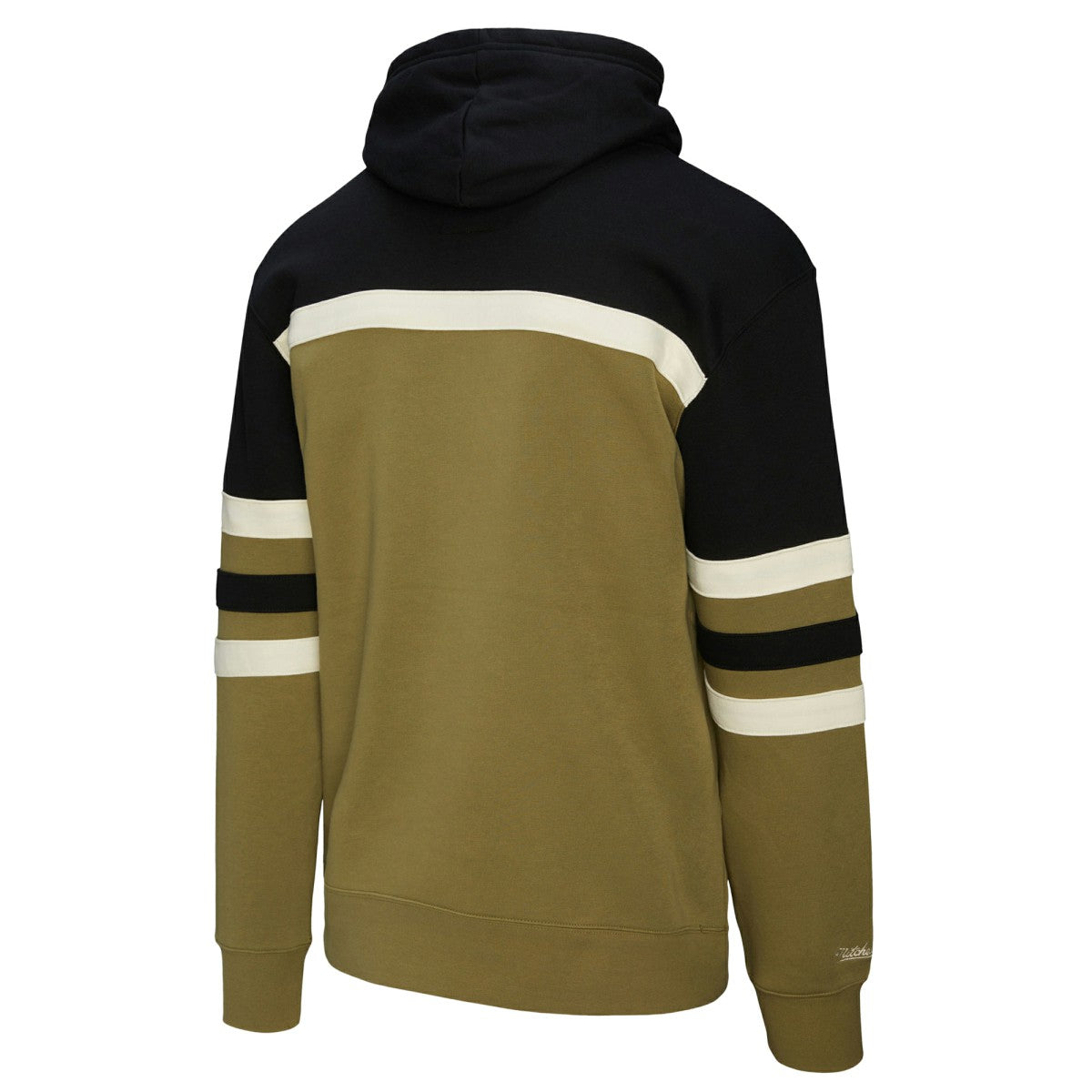 Los Angeles Lakers Double Clutch Head Coach Hoodie - Olive/Black | Mitchell & Ness sale