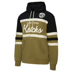 New York Knicks Double Clutch Head Coach Hoodie - Olive/Black | Mitchell & Ness sale