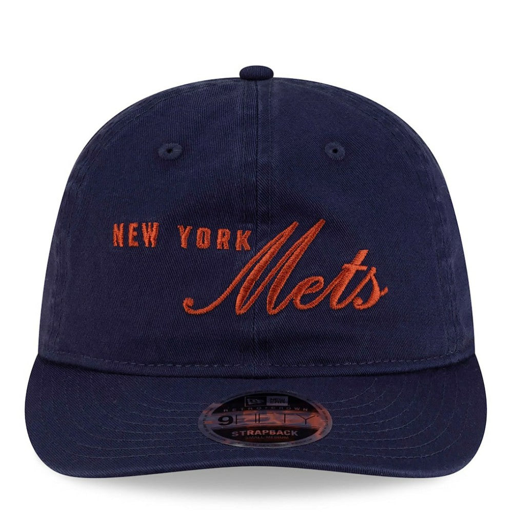 New York Mets x thisisneverthat Retro Crown 9FIFTY Adjustable Hat - Navy | New Era