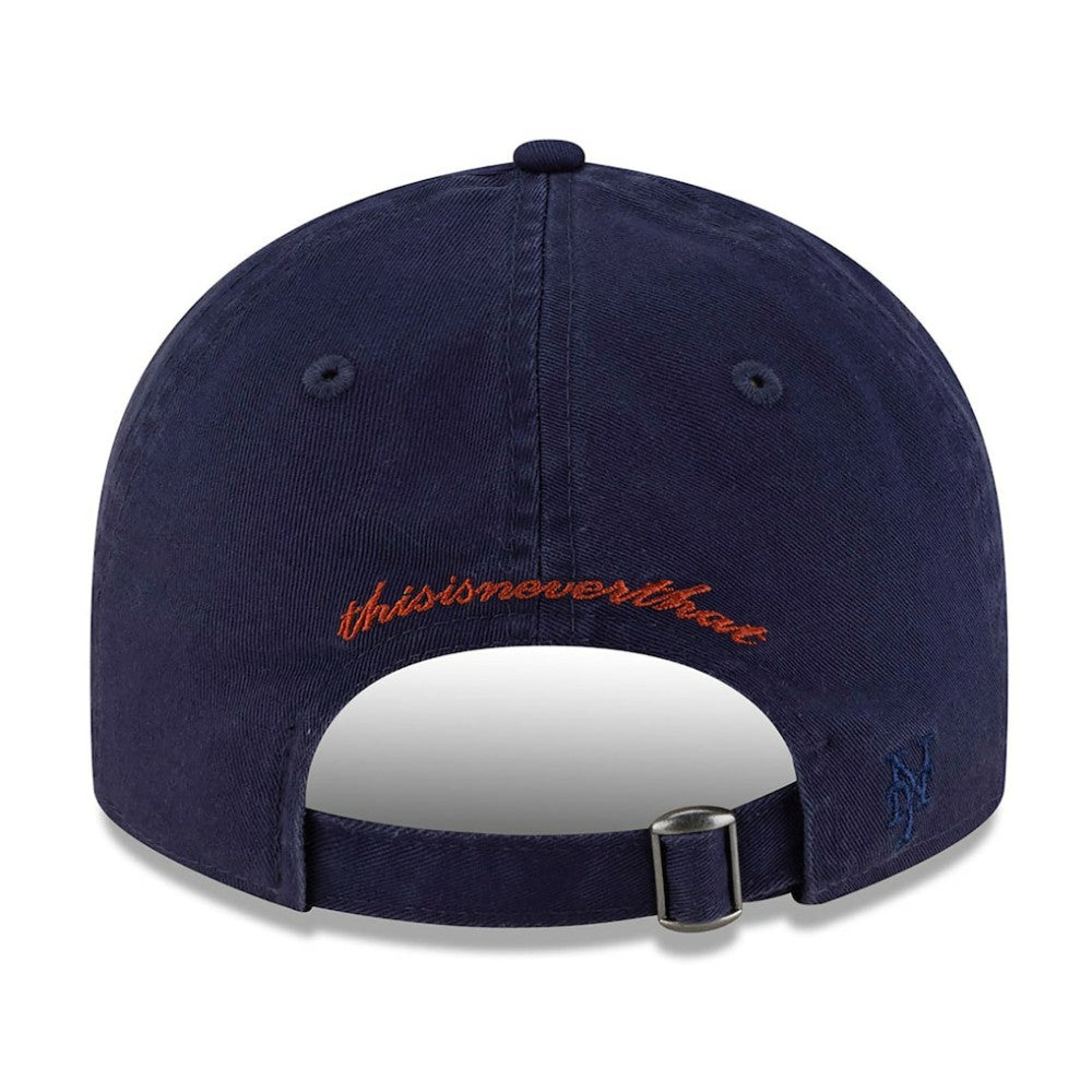 New York Mets x thisisneverthat Retro Crown 9FIFTY Adjustable Hat - Navy | New Era