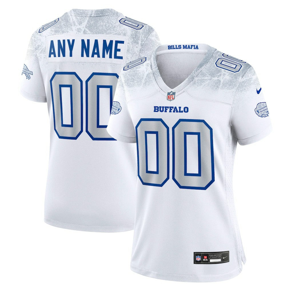 Buffalo Bills Women's 2025 Rivalries Collection Custom Game Jersey - White | Nike discount