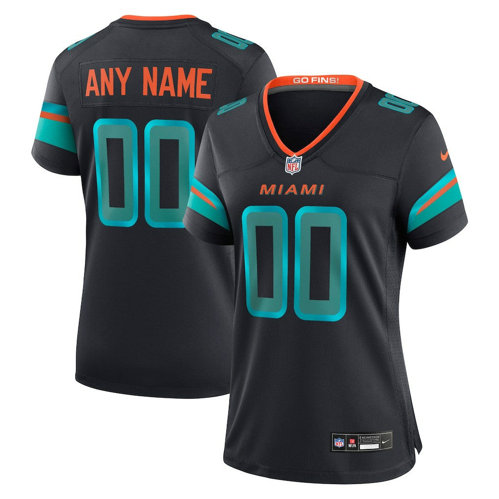 Miami Dolphins Women's 2025 Rivalries Collection Custom Game Jersey - Pitch Blue | Nike outlet