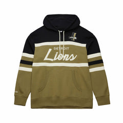 Detroit Lions Vintage Logo Head Coach Hoodie - Olive for sale
