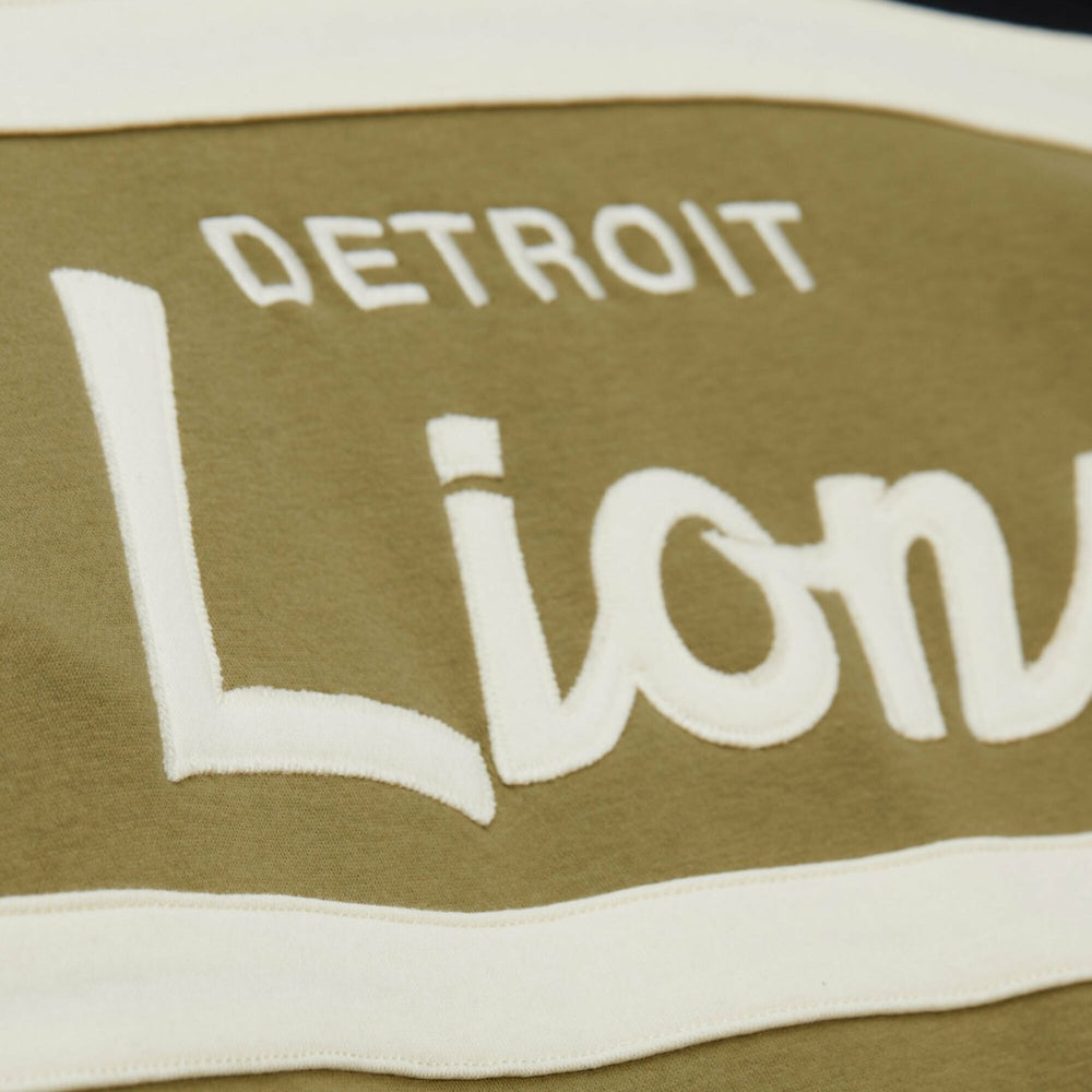 Detroit Lions Vintage Logo Head Coach Hoodie - Olive for sale