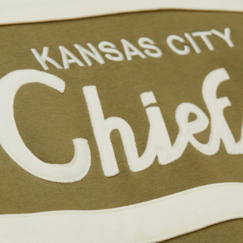 Kansas City Chiefs Vintage Logo Head Coach Hoodie - Olive online