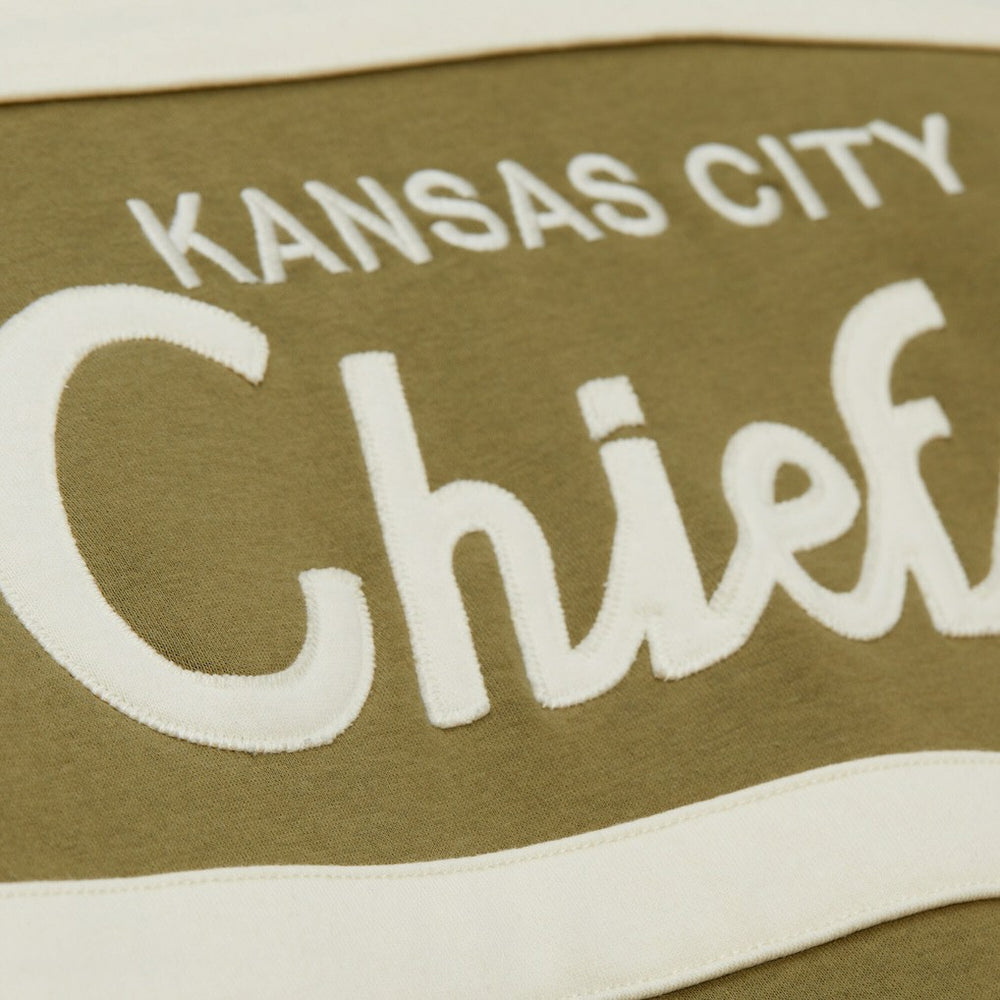 Kansas City Chiefs Vintage Logo Head Coach Hoodie - Olive online