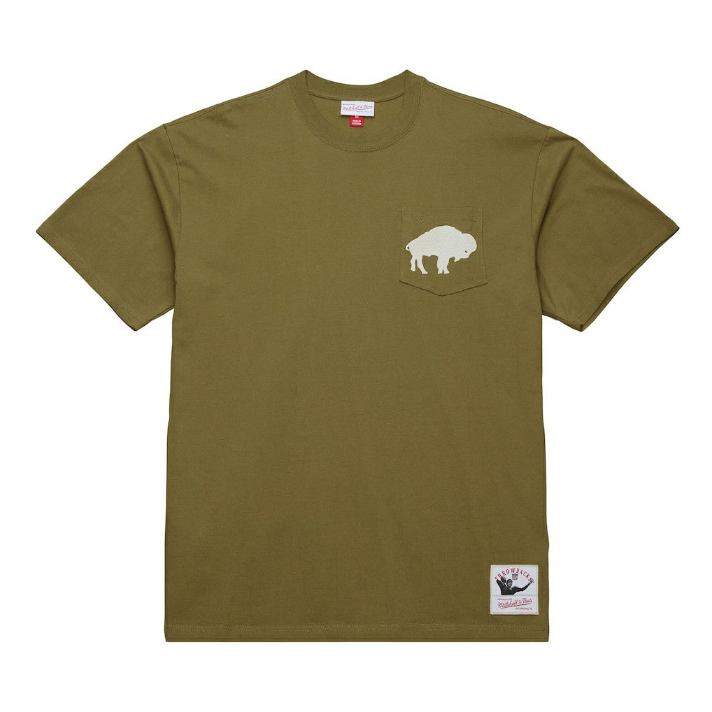 Buffalo Bills Vintage Logo Premium T-Shirt - Olive for sale
