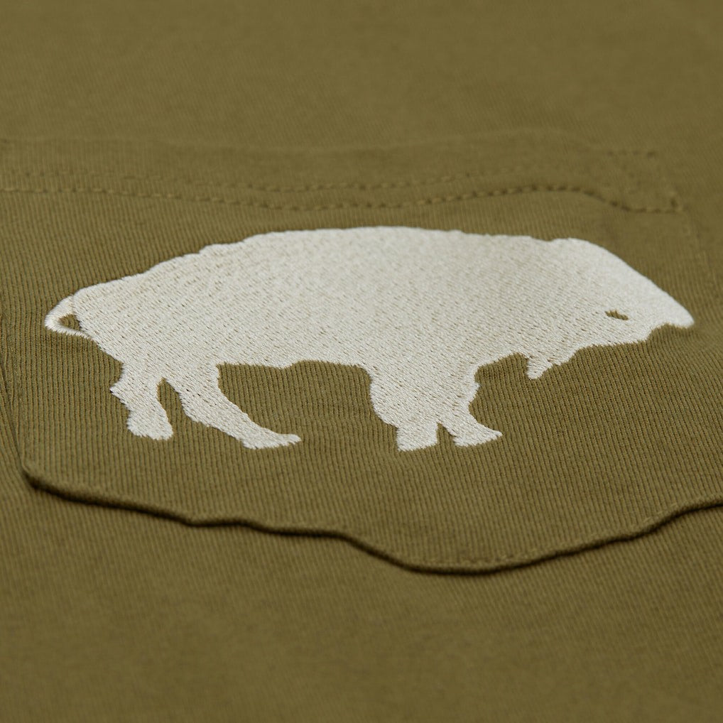 Buffalo Bills Vintage Logo Premium T-Shirt - Olive for sale