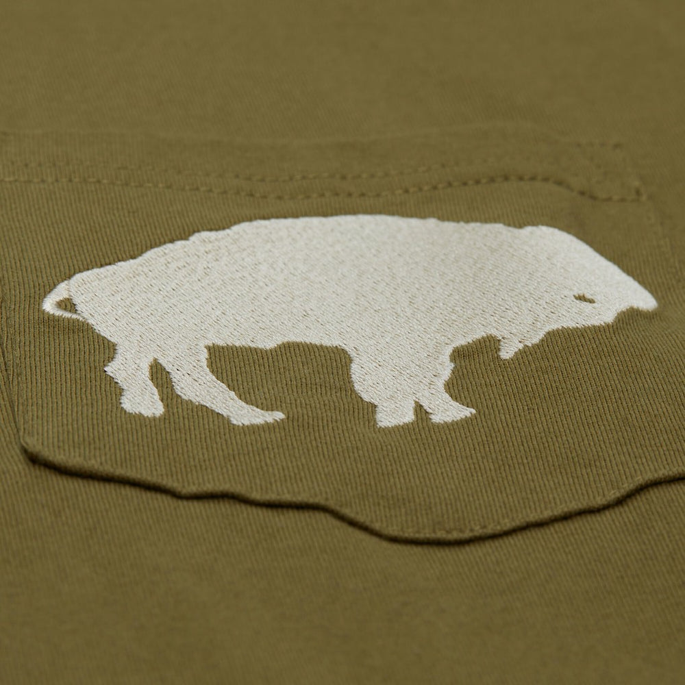 Buffalo Bills Vintage Logo Premium T-Shirt - Olive for sale