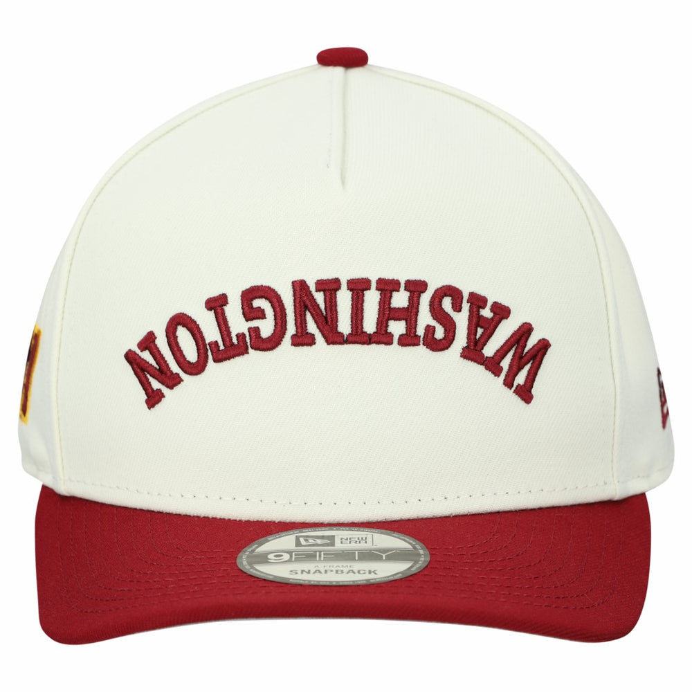 Washington Commanders New Era Upside Down 9FIFTY A-Frame Snapback Hat - Cream discount