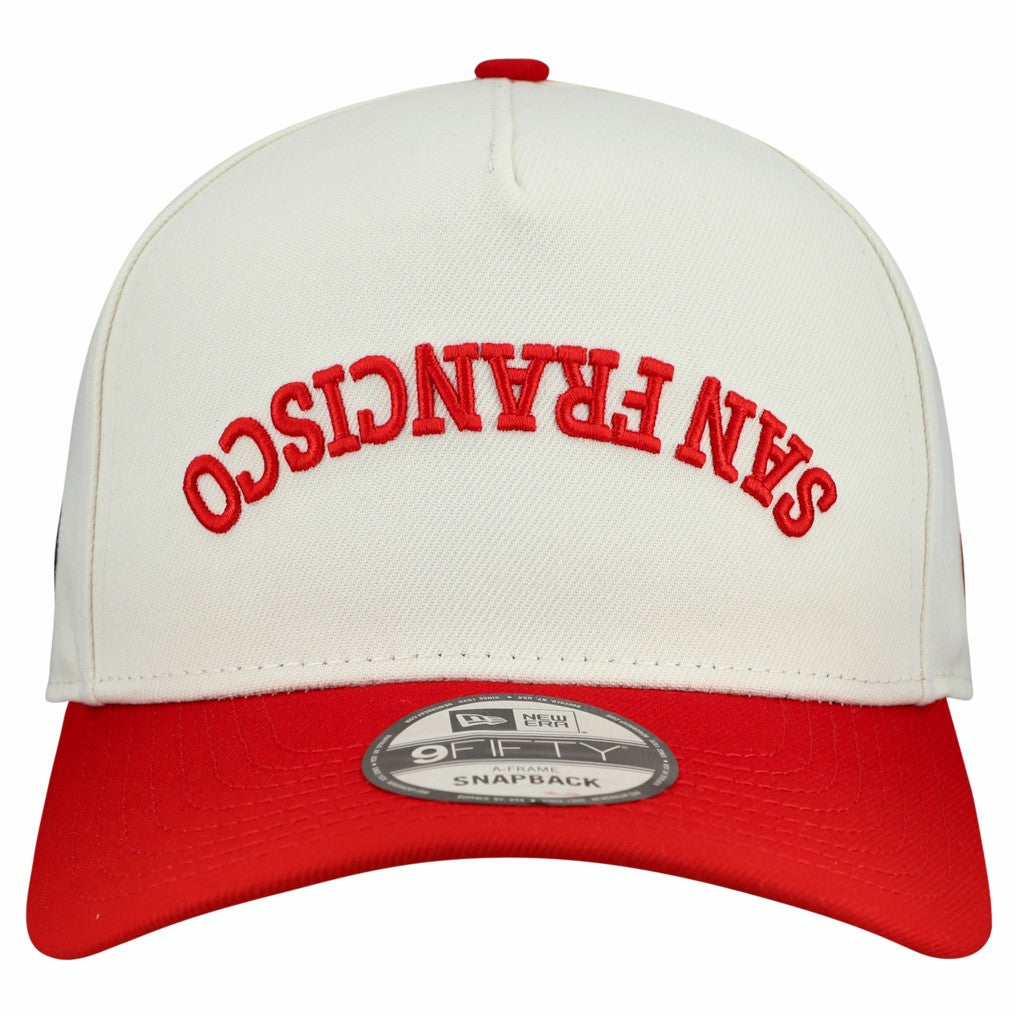 San Francisco 49ers New Era Upside Down 9FIFTY A-Frame Snapback Hat - Cream online