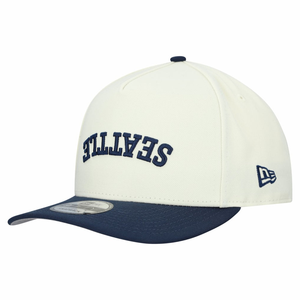 Seattle Seahawks New Era Upside Down 9FIFTY A-Frame Snapback Hat - Cream outlet