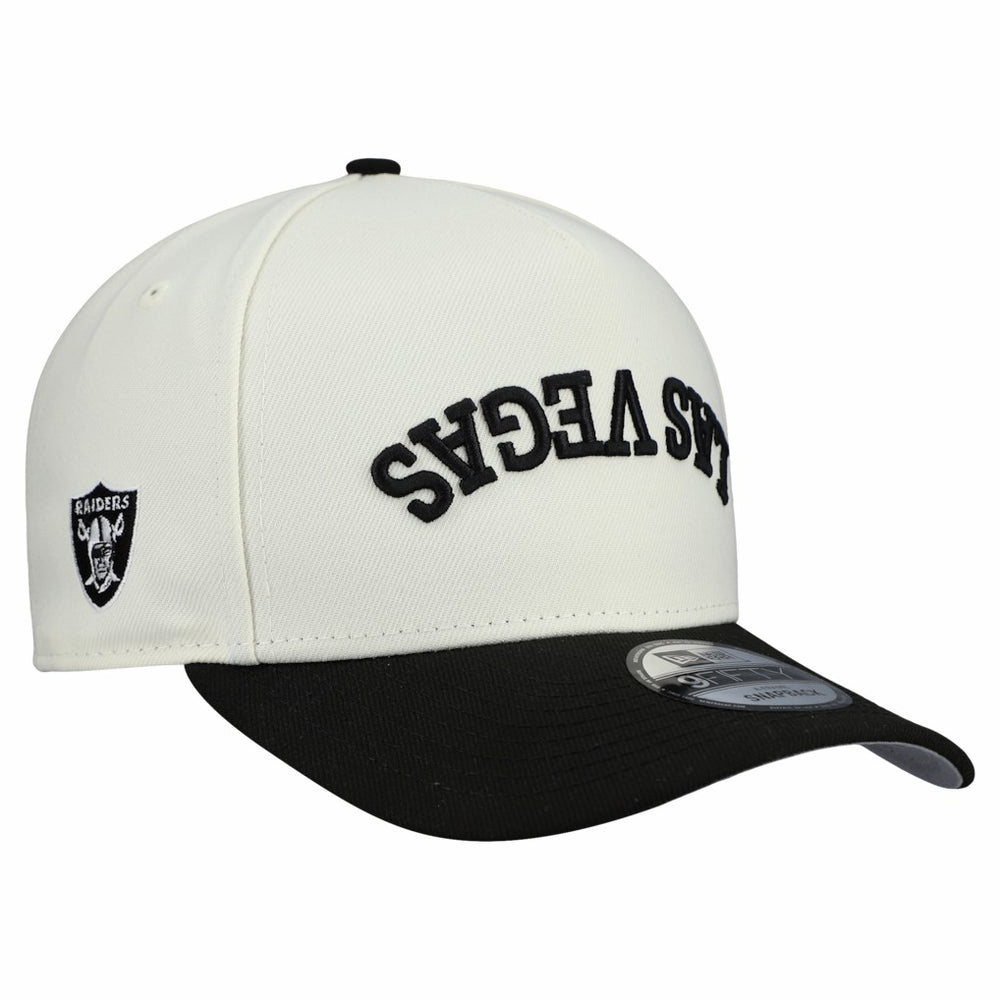 Las Vegas Raiders New Era Upside Down 9FIFTY A-Frame Snapback Hat - Cream outlet