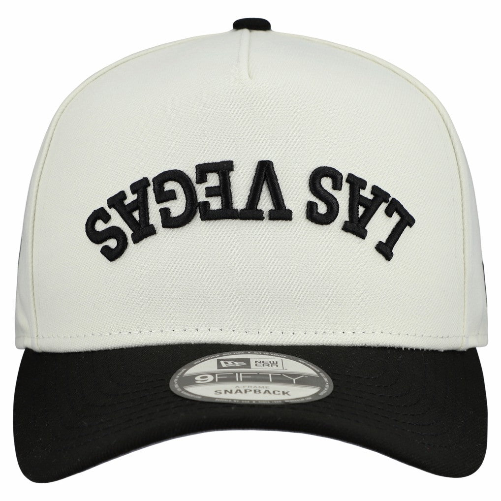Las Vegas Raiders New Era Upside Down 9FIFTY A-Frame Snapback Hat - Cream outlet