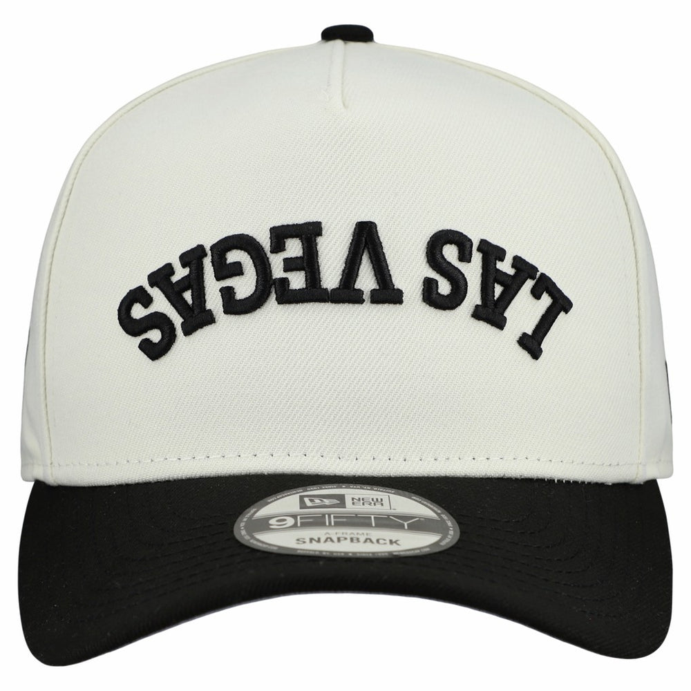 Las Vegas Raiders New Era Upside Down 9FIFTY A-Frame Snapback Hat - Cream outlet