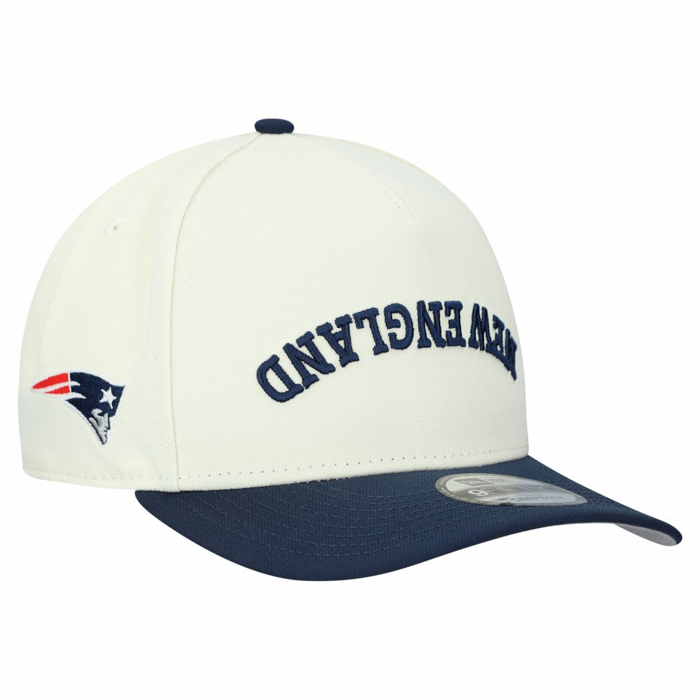 New England Patriots New Era Upside Down 9FIFTY A-Frame Snapback Hat - Cream sale