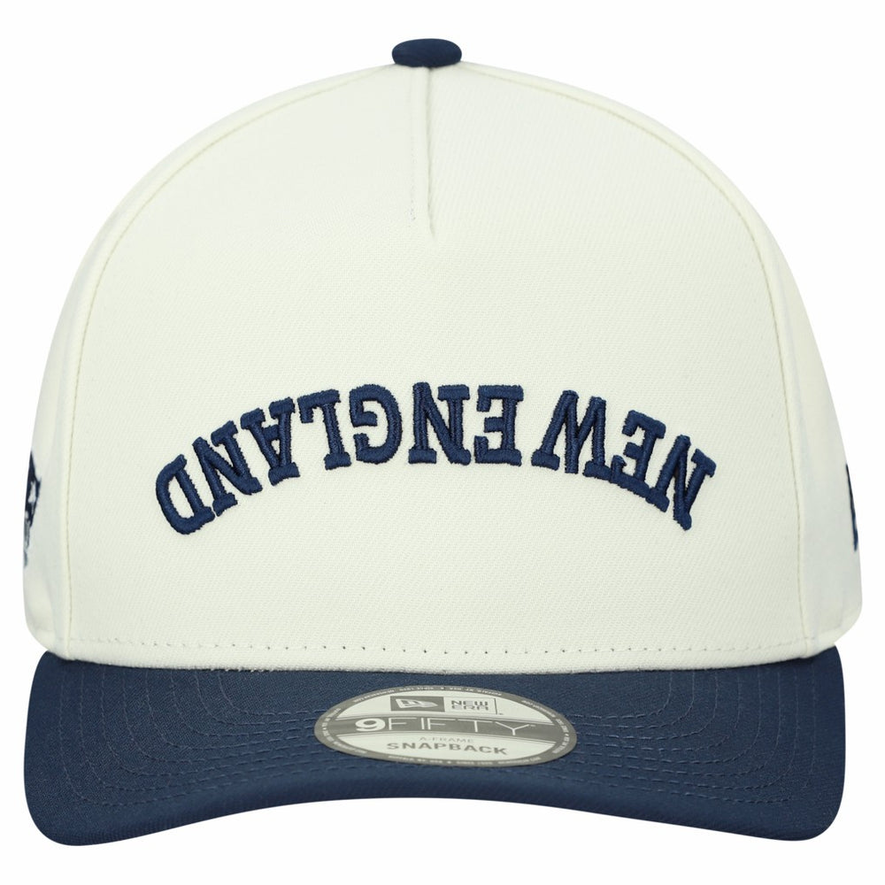 New England Patriots New Era Upside Down 9FIFTY A-Frame Snapback Hat - Cream sale