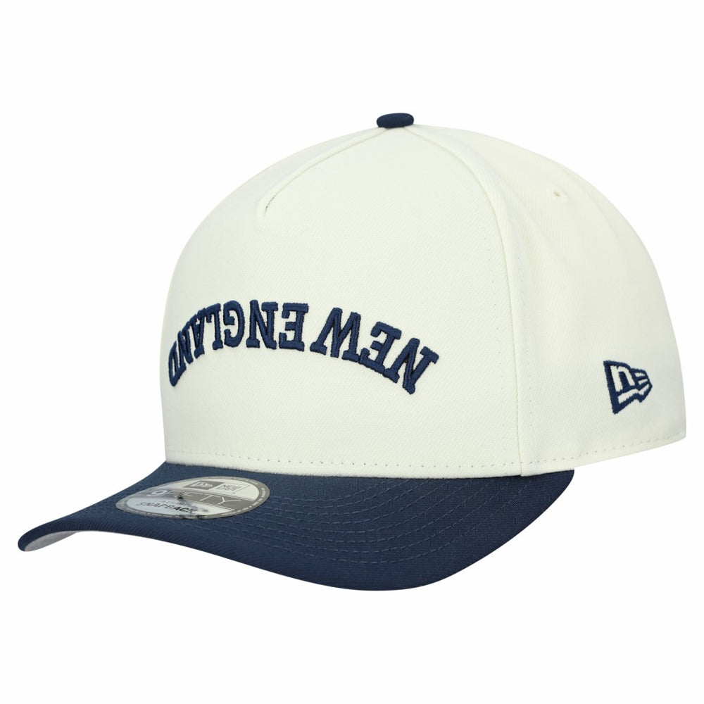 New England Patriots New Era Upside Down 9FIFTY A-Frame Snapback Hat - Cream sale