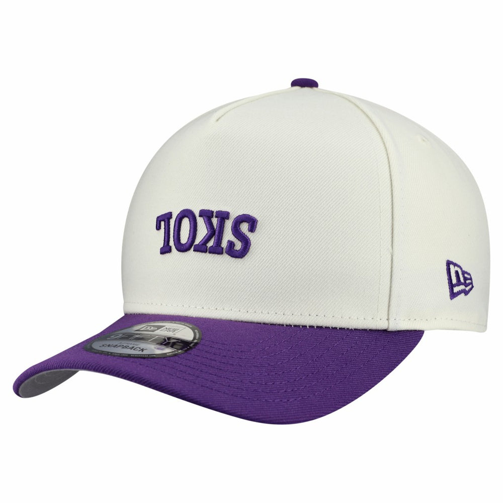 Minnesota Vikings New Era Upside Down 9FIFTY A-Frame Snapback Hat - Cream sale