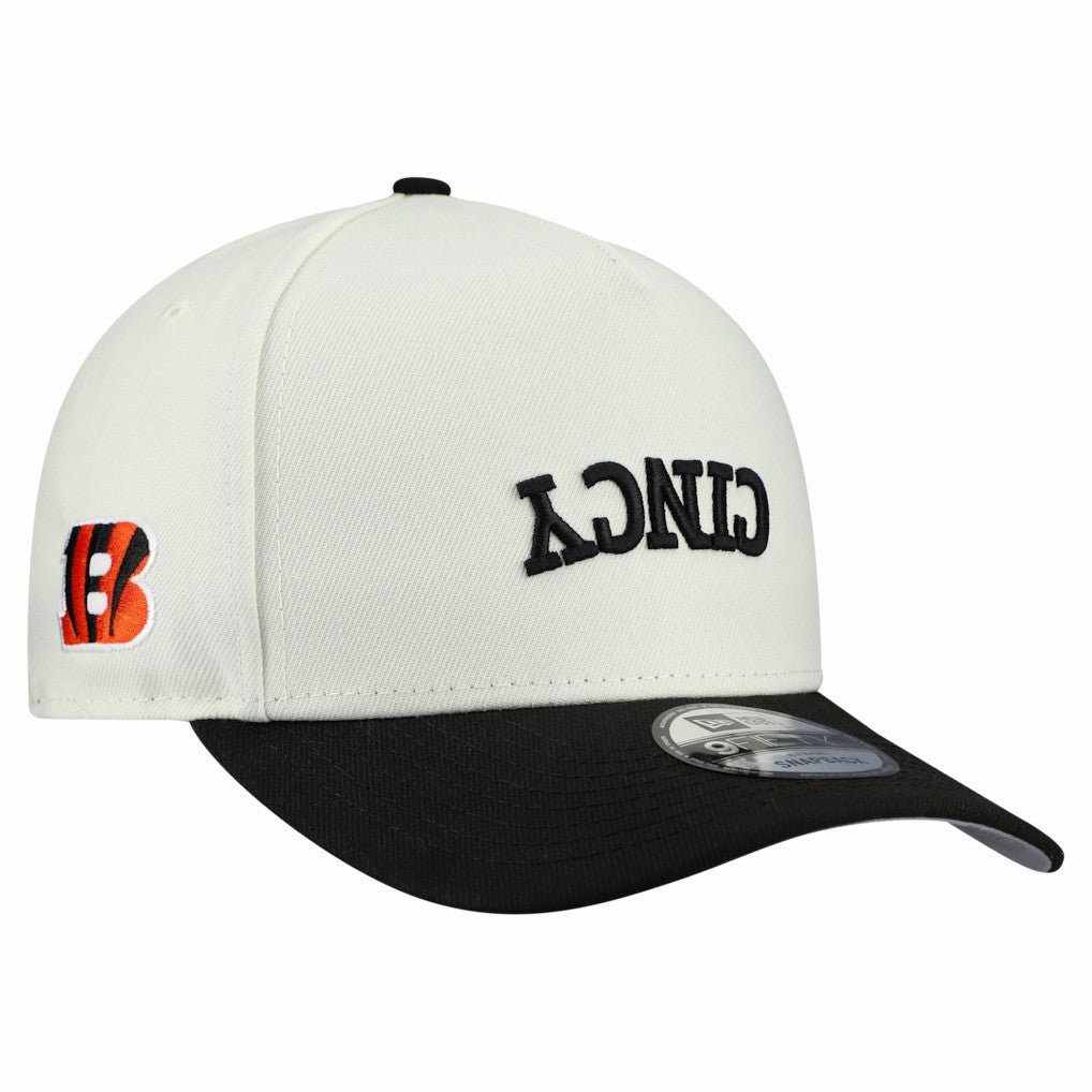 Cincinnati Bengals New Era Upside Down 9FIFTY A-Frame Snapback Hat - Cream sale