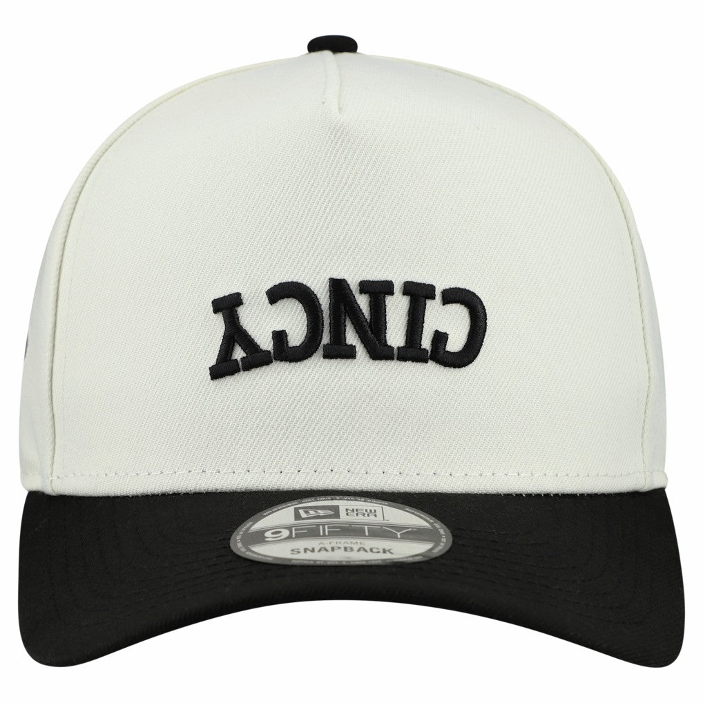 Cincinnati Bengals New Era Upside Down 9FIFTY A-Frame Snapback Hat - Cream sale