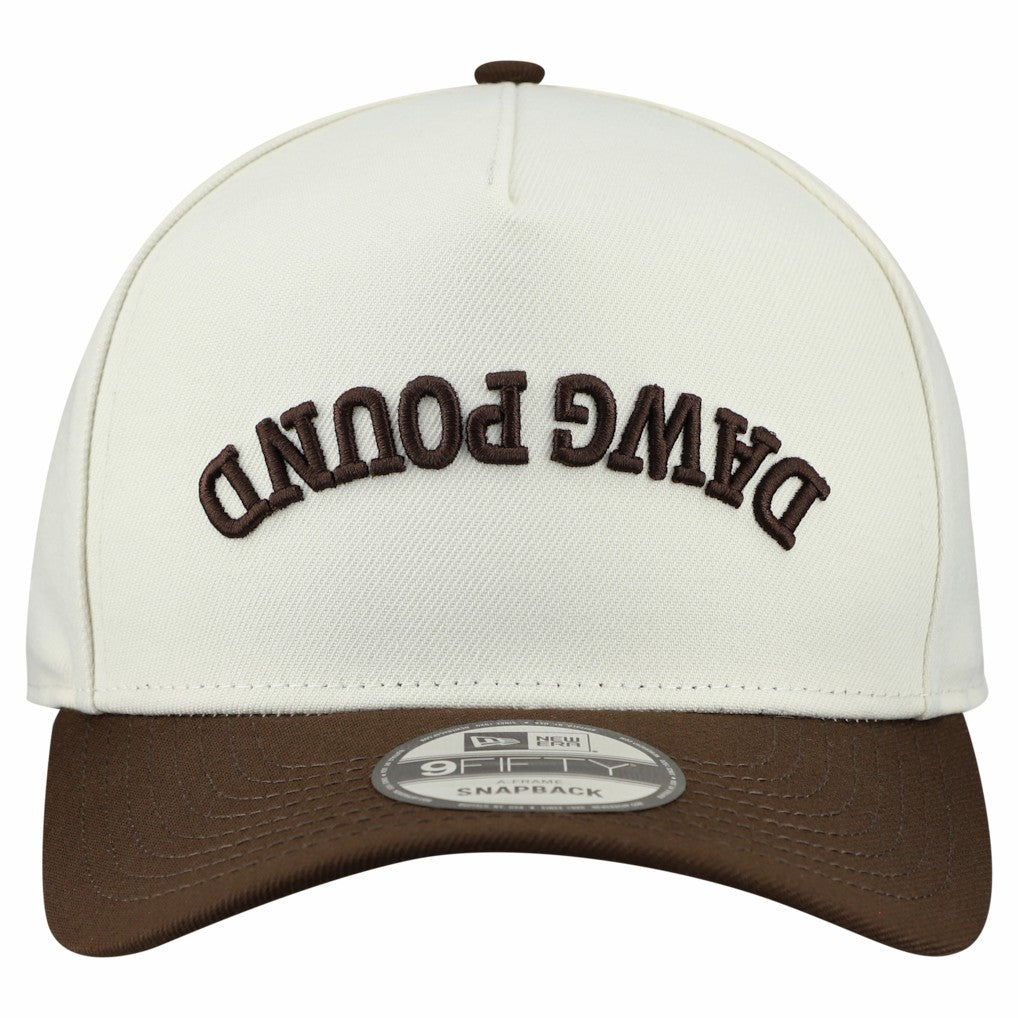 Cleveland Browns New Era Upside Down 9FIFTY A-Frame Snapback Hat - Cream on sale