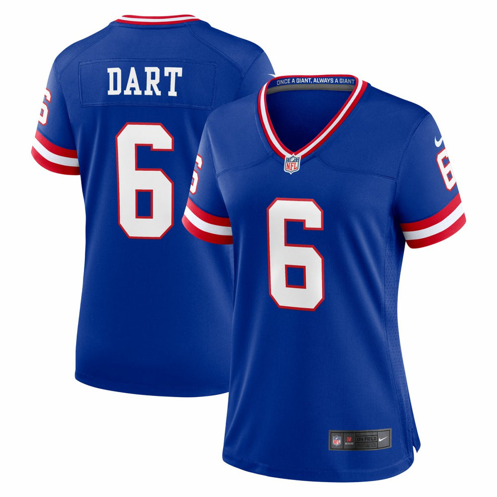 Jaxson Dart New York Giants Women's Alternate 2 Classic Game Jersey - Royal | Nike cheap