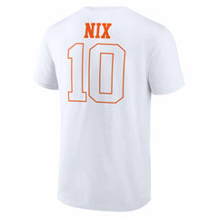 Bo Nix Denver Broncos Outline Player T-Shirt - White online