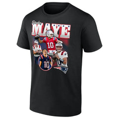 Drake Maye New England Patriots Notorious T-Shirt - Black on sale