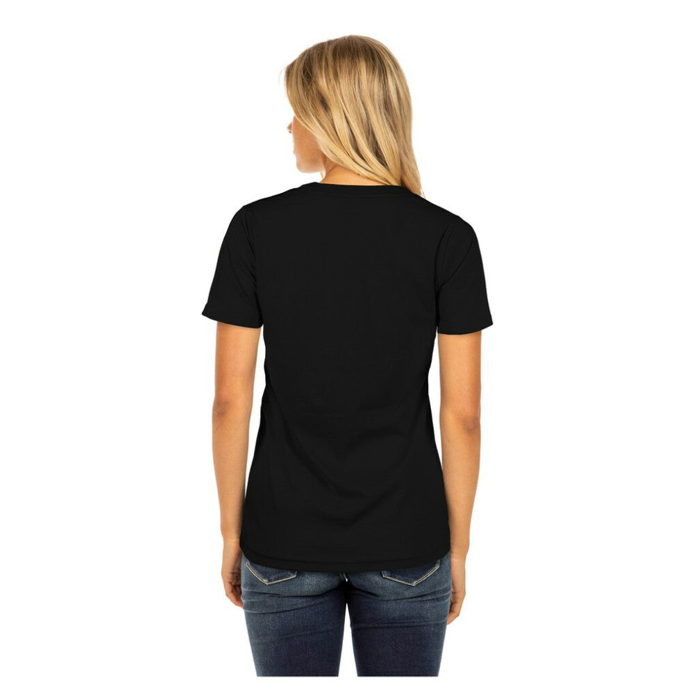 Texas Rangers Women's Día de los Muertos V-Neck T-Shirt - Black | New Era