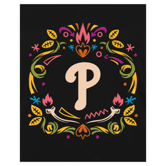 Philadelphia Phillies Women's Día de los Muertos V-Neck T-Shirt - Black | New Era