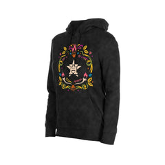 Houston Astros Women's Día de Muertos Mineral Wash Hoodie Sweatshirt - Black | New Era