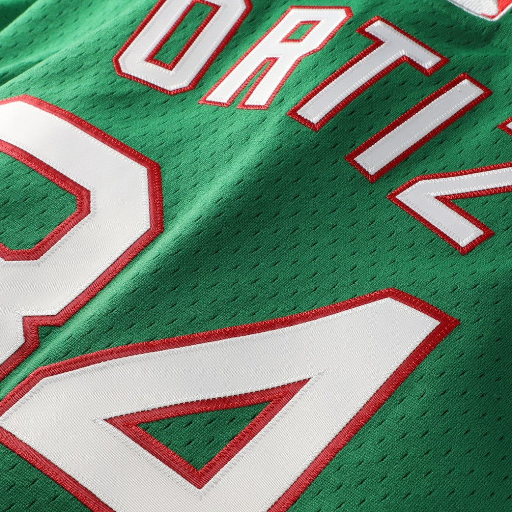 David Ortiz Boston Red Sox Big & Tall Cooperstown Collection Mesh Batting Practice Jersey - Kelly Green | Mitchell & Ness