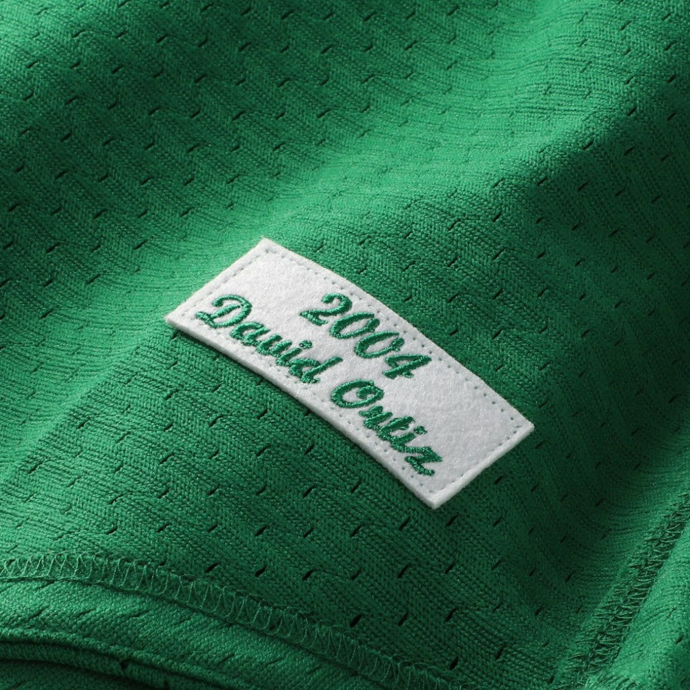 David Ortiz Boston Red Sox Big & Tall Cooperstown Collection Mesh Batting Practice Jersey - Kelly Green | Mitchell & Ness