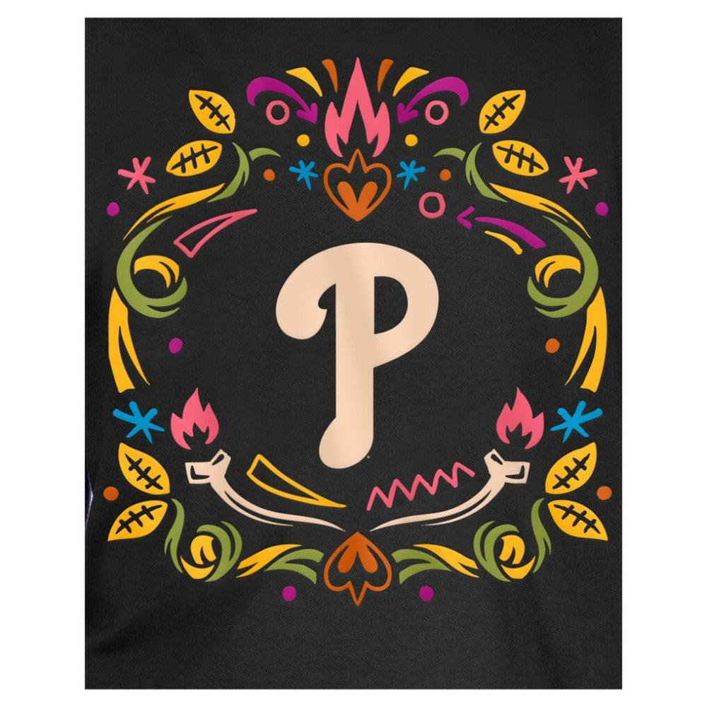 Philadelphia Phillies Youth Día de los Muertos T-Shirt - Black | New Era
