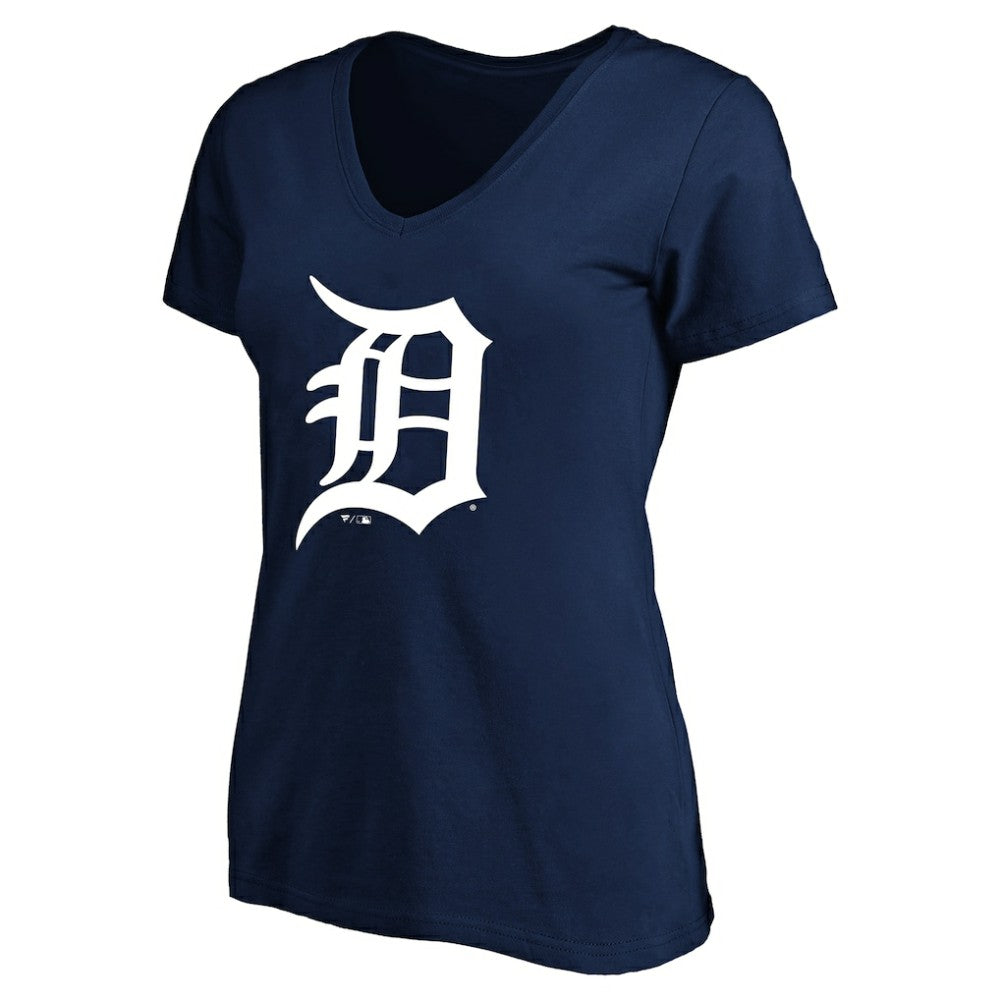 Tarik Skubal Detroit Tigers Profile Women's Plus Size Name & Number V-Neck T-Shirt - Navy