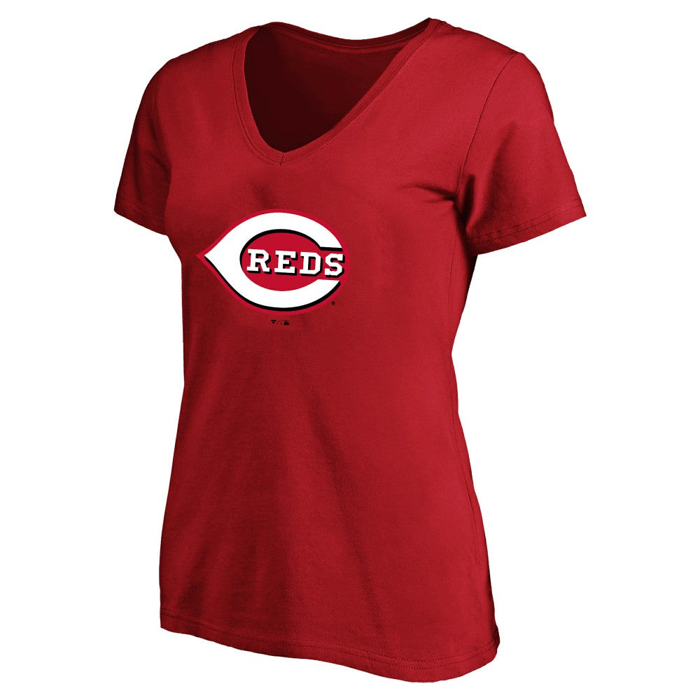 Elly De La Cruz Cincinnati Reds Profile Women's Plus Size Name & Number V-Neck T-Shirt - Red
