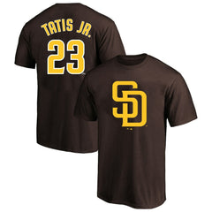 Fernando Tatis Jr. San Diego Padres Profile Big & Tall Player Name & Number T-Shirt - Brown